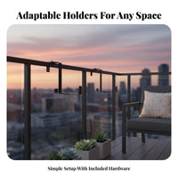 Adjustable Hanging Planter Shelf sturdyDuty bloom Pot Holder Easy Installation