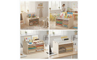 Multi-Layer Art Drying Rack Open-Frame Paint Drying Rack Portable Heavy-Duty for Teachers, Students