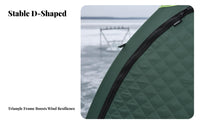 Thickened Material Automatic Deployment Ice Fishing Shanty Windproof Insulated Ice Fishing Shanty Quick Setup Winter Tent 5-Layer Insulation for Anglers, Campers, Families, Cold Weather