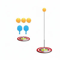 Adjustable Height Table Tennis Rebound Practice Device Parent-Child Interaction Table Tennis Pong Practice Device Portable for Children