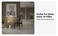 Modern Chinese Design Wooden Yoke-Back Side Chair Comfortable Backrest Upholstered Wooden Side Chair Sturdy Frame Household Furniture High Load Capacity for Restaurant Owners, Hotel Managers, Homeowners, Dining Room, Home, Kitchen