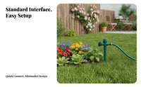 360 Degree Rotating Sprinkler Wide Coverage 360 Degree Yard Sprinkler Easy to Install for Lawn, Vegetable Bed