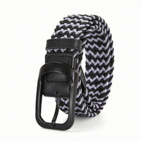 Woven Belt Elastic Braided Belt Casual No-Hole for Men, Daily Wear, Travel