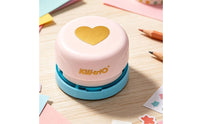 Hole Puncher with Alignment Guide Handheld Decorative Paper Punch Craft Punch Tool Embossing-Style One-Handed for Crafters