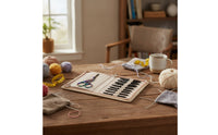Aluminum Interchangeable Circular Knitting Needle Set Zippered Knitting with Cables Compact Flexible for Travel