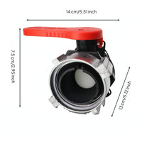 Tote Ball Shutoff Mechanism Alkali Resistant Water Liquid Container Tank Drain Adapter Connector Heavy Duty
