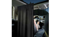 2 Pieces Light Blocking Blackout Partition Curtain Easy to Install Car Blackout Divider Sun Shade Front Rear Seat Partition Sunshade for Van, Rv, Camping, Travel