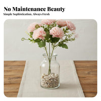 Fake Carnation Bunch Long Artificial Carnation Bouquet Low Maintenance House Decoration for Decorators, DIY Enthusiasts, Hotel, Wedding, Party