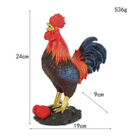 Cock Statue Indoor Outdoor Use Farmhouse Cock Statue Realistic Design