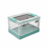 Reptile Enclosure with Mesh Top Breathable Cage Stackable for Home