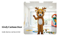 Walkable Design Fullfull-figure Giraffe Costume approachable Face Cartoon Giraffe Outfit long-lasting Construction character Suit for Entertainers, Party Goers, Cosplayers, Theme Parks, Stage Performances, Carnivals, Promotional Events