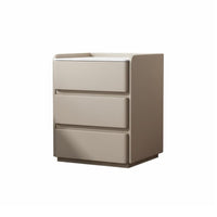 Modern Design 3-Drawer End Table Fully Assembled Nightstand Sturdy Construction Bedside Cabinet Easy to Clean for Interior Decorators, Homeowners, Students, Guest Room, Home Office, Entryway, Hallway