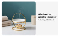 Iron Frame Aroma Dispenser Decorative Tealight Oil Burner Creates Romantic Atmosphere Metal Frame Oil Warmer for Enthusiasts, Spa, Bedroom