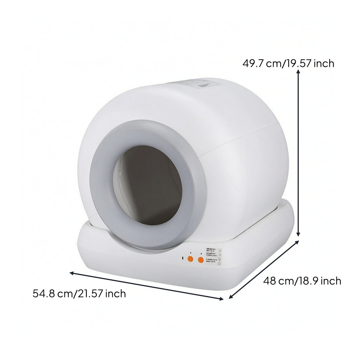 Anti-Leakage Fully Enclosed Automatic Litter Box Quiet Smart Cat Litter Box for Home