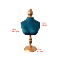 2 Pieces Multi-Functional Vintage Necklace Bust Photo Prop Necklace Display Stand Handmade Bracelet Display Stand Stable Base for Photographers