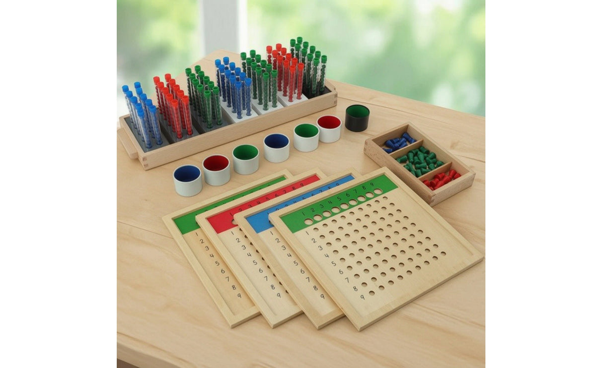 Division Board Child-Centered Multiplication and Division Board Educational Teaching Aid for Preschoolers, Young Children, Homeschool, Playroom