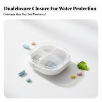 4-Compartment Container Pocket-Sized 4-Compartment Case for tripers
