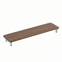 Wooden Screen Stand Sturdy Wood Screen Riser Space-Saving Desktop Display Stand