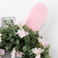 Easter Wreath, Spring Door & Wall Decor, Faux Eucalyptus & Artificial Bunny, Indoor & Outdoor Decoration, Farmhouse Style