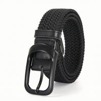 Woven Belt Elastic Braided Belt Casual No-Hole for Men, Daily Wear, Travel