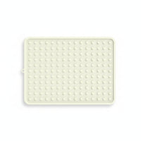 Rectangular Pet Mat Rounded Corners Textured Silicone Mat