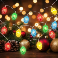 Easter Egg Solar Powered Cracked Egg Fairy Lights Multicolored LED Easter Light Strand for Indoor, Bedroom Families, Homeowners, Outdoor, Garden, Patio