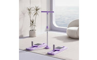 Foldable Inner Thigh Exerciser with Handlebar Height-Adjustable Leg Slider Machine Compact Inner Thigh Exerciser Portable for Beginners, Seniors, Home Gym, Apartment