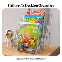 Transparent Picture Book Display Space-Saving Transparent Book Rack Multicompartment