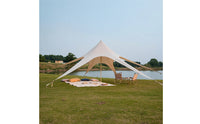 Canopy Tent Hexagonal Canopy with Side Panels 6-Sided Upscale Camping Tent for Campers, Camping Aficionados, Picnics, Beach