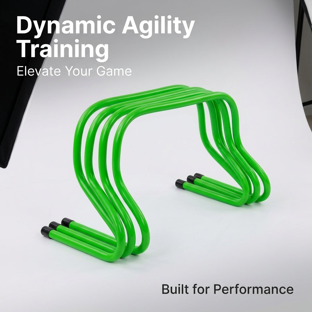 Football Speed Agility Hurdles, Soccer Training Hurdles, Basketball Agility Equipment, Track and Field Speed Hurdles, PVC Agility Hurdles with Strap