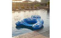 Lightweight U-Shaped Pool Buoyant Lounger Portable U-Seat Buoyant Lounger Backrest Support Inflatable Pool Lounger