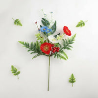 Independence Day Flower Arrangement Realistic Look Independence Day Centerpiece Artificial Floral Pick for Mantel Decor