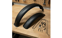 26x5.0 Inch Tire Fenders Full Coverage Cold-Weather Bike Splatter Guards for Beach