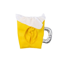 Eye-Catching Beer Mug Hat Three-Dimensional Beer Mug Party Hat Soft Costume Accessory Funny for Partygoers, Adults, German Beer Festival, Halloween, Photo Booths