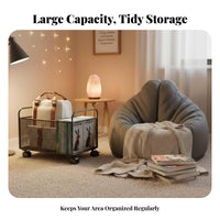 Large Capacity Rolling beneath-desk Book storage unit With casters beneath-desk Storage container Stackable Design School Supply adaptable for Students, educators, Home Organizers, Classroom, Study Room, Office, Bedroom