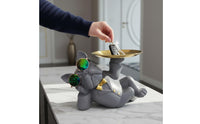 French Canine Tray Statue Distinctive Decor Canine Butler Figurine Dog Butler Candy Dish Fun and Playful Dog Candy Dish