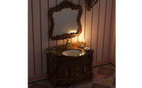 1:12 Scale Washroom Vanity Realistic Details Dollhouse Washbasin Cabinet Detailed Craftsmanship Dollhouse Washroom Vanity for Miniaturists, Hobbyists