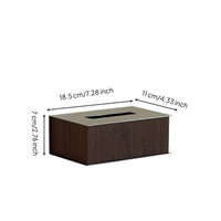 Tissue Box Cover with Stainless Surface Refills Rectangular Tissue Box Cover Modern Holder for Living Room, Bedroom