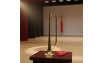 B Flat Bugle Marching Bugle Portable Musical Instrument for Procession, School Ceremony