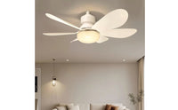 E27 Screw-in Ceiling Fan Light Modern Socket Fan Light Detachable Blades Fixture Compact for Bedroom, Living Room