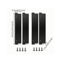 4 Pieces Lavatory Stall Privacy Strip Wipe-Clean Lavatory Stall Door Privacy Cover Kit Restroom Door Opening Filler for Public Restrooms