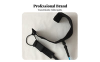 Coiled Wave Leash Adjustable TPU Wave Leash Blue for Paddleboarding