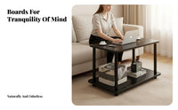 Light Luxury Design 2-Tier Side Table Modern Minimalist and aesthetic two-levellevel Narrow Side Table Space-Saving Nightstand adaptable for residents, Apartment Dwellers, Interior Decorators, Living Room, Bedroom, Small areas, Hallway