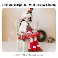 30cm BJD Doll Outfit Festive Design Christmas Doll Clothes Adorable Design for Girls