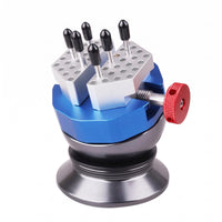 Perforated Grips Miniature Ball Vise Threaded Knob Engraving Ball Vise Compact Workshop Tool Adjustable for Engravers, Model Makers, Modeling, Bench Work