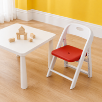 Foldable Backrest Stool Small Bench Household Low Stool Children's Non-slip Stool Thickened Living Room Shoe Changing Stool Kindergarten Chair
