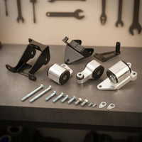 Automobile Powertrain Mount Kit Billet Motor Bracket Kit Easy to Install Performance Engine Bracket for Car Enthusiasts