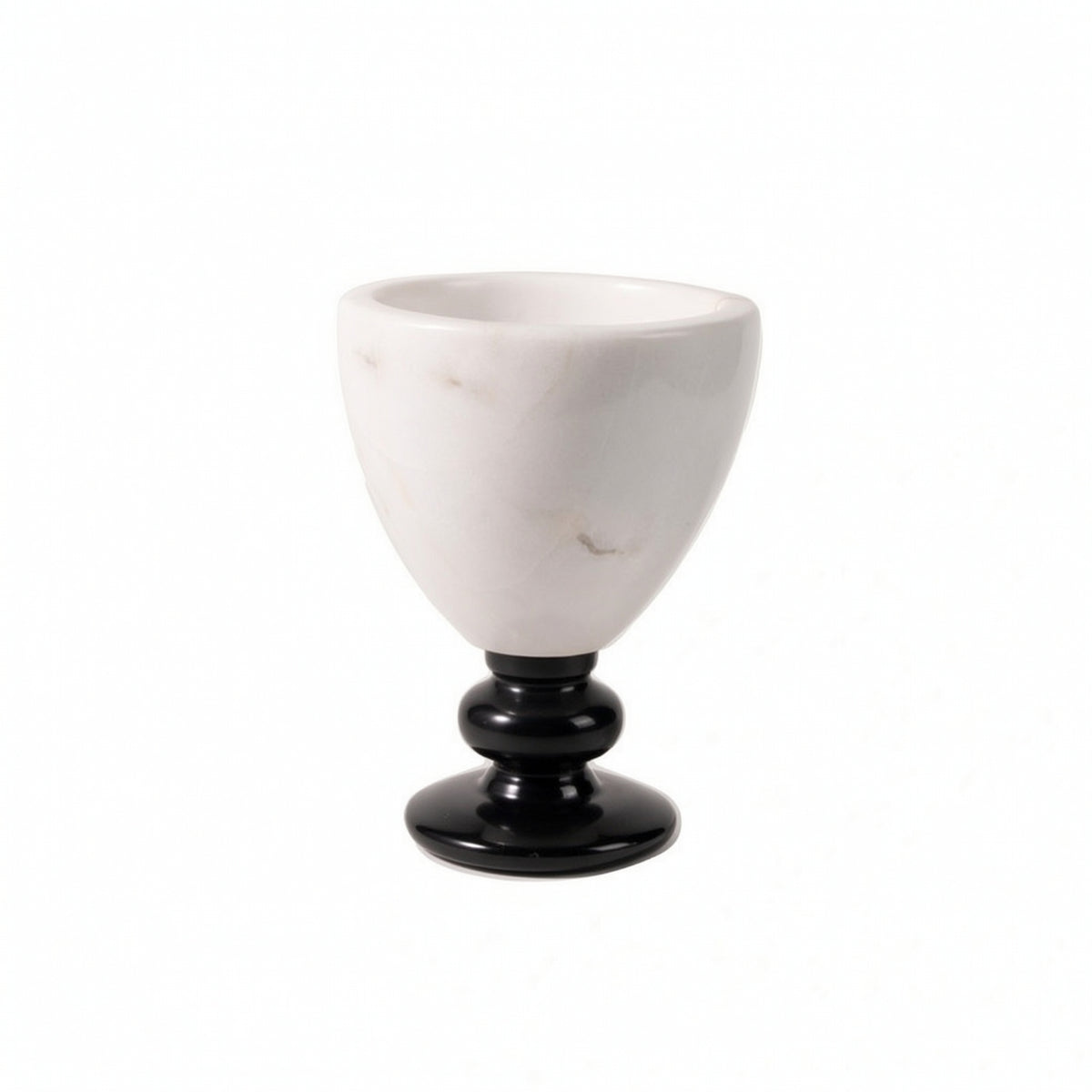 Stone Flower Vessel Tabletop Vase with Pedestal Elegant Flower Arrangement Vase for Decorators, Simplicity Lovers, Dining Table