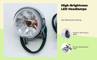 Scooter LED headlight, waterproof