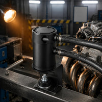 Drainable Oil-Gas Separator Universal Oil Separator Cylindrical Crankcase Vent Collector Can Metal for Automotive Engine Bay